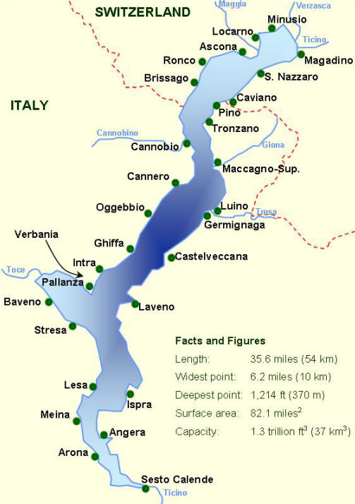 Lake Maggiore Map